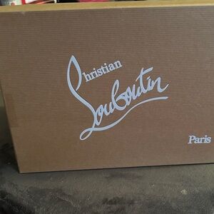 Christian Louboutin Tan Box with White Logo